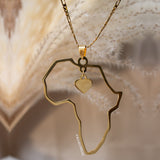 Large Africa's Heart Necklace