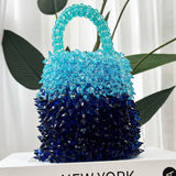 Blueberry Punch Beaded Bag