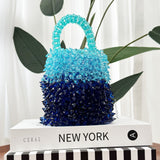 Blueberry Punch Beaded Bag