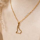 Cameroon Outline Necklace