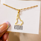 Cameroon Outline Necklace