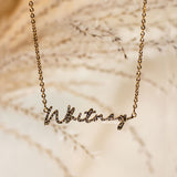Whitney Crystal Personalised Necklace