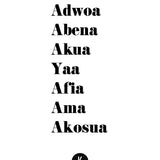 Ghanaian Name Necklaces