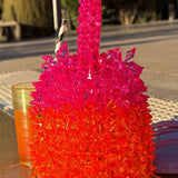 Grapefruit Punch Beaded Bag
