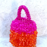 Grapefruit Punch Beaded Bag