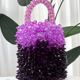 Grape Soda Beaded Bag