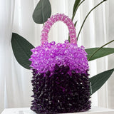 Grape Soda Beaded Bag