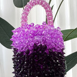 Grape Soda Beaded Bag