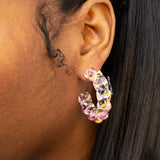 Pink Bola Earrings