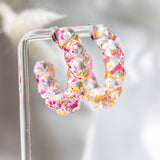 Pink Bola Earrings