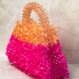 Pink Cocktail Beaded Bag