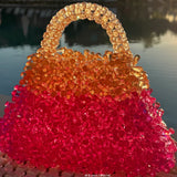 Pink Cocktail Beaded Bag