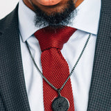 Prayer Hands Necklace (Silver) - Mens