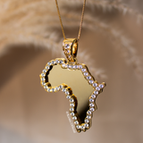 Africa Mirror Necklace (Gold)