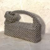 Solae Silver Beaded Bag