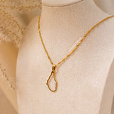 St Lucia Outline Necklace