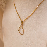 St Lucia Outline Necklace