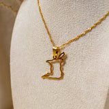 Trinidad & Tobago Outline Necklace