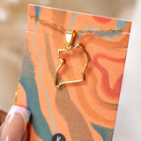 Uganda Outline Necklace