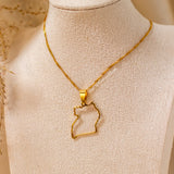 Uganda Outline Necklace