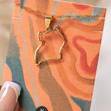 Uganda Outline Necklace