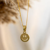 Smiley Gold Necklace