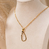 Sri Lanka Outline Necklace