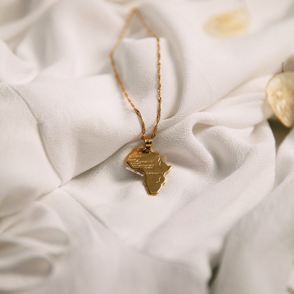 Africa Map Necklace - KIONII