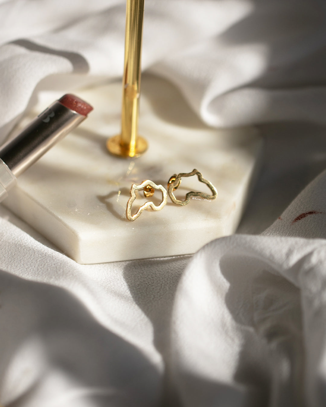 Africa Outline Studs - KIONII