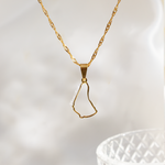Barbados Outline Necklace - KIONII