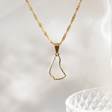 Barbados Outline Necklace - KIONII