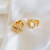 Initial Gold Chunky Ring - KIONII