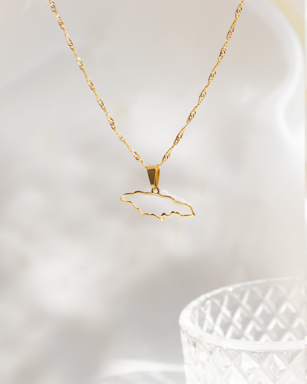 Jamaica Outline Necklace - KIONII