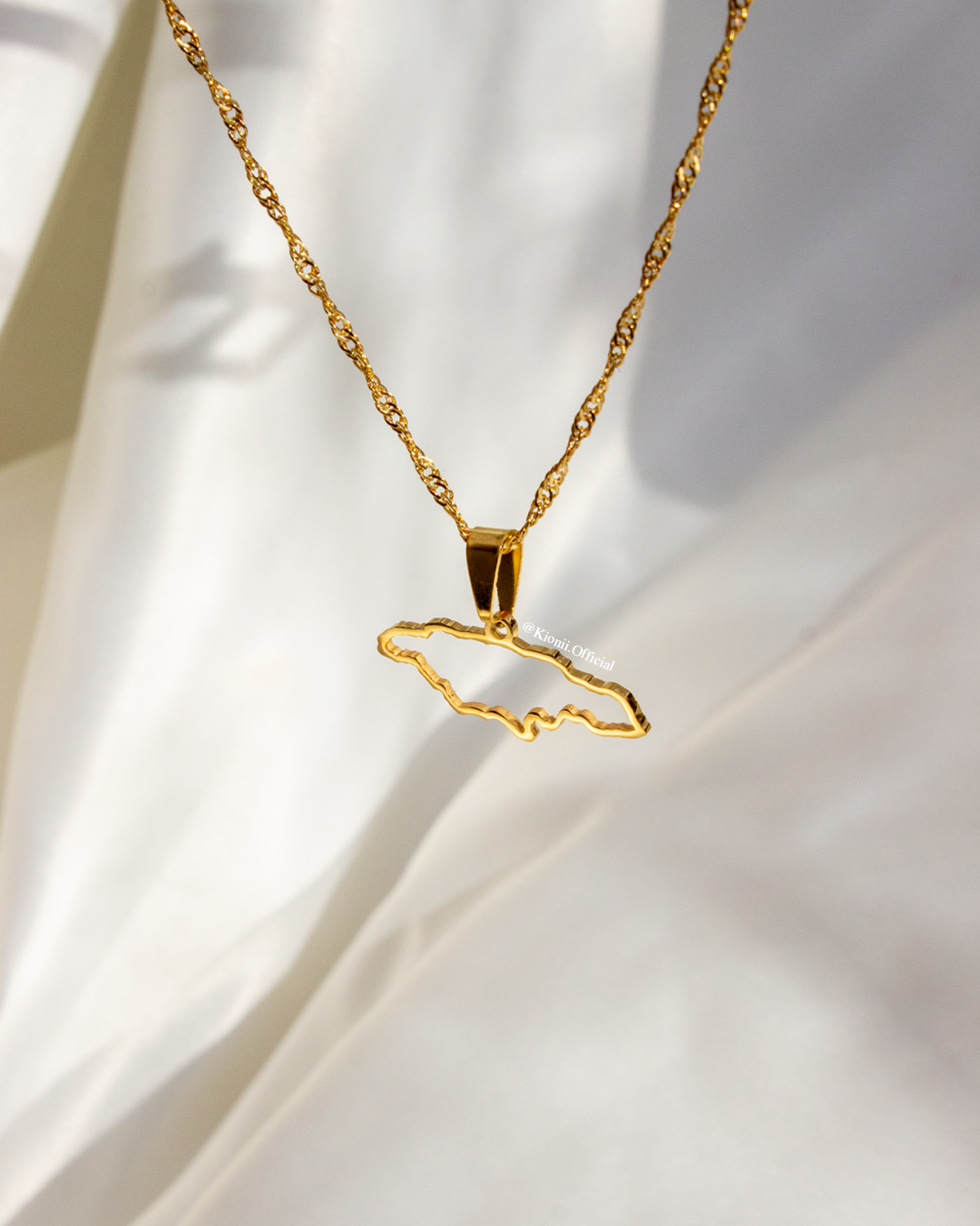 Jamaica Outline Necklace - KIONII