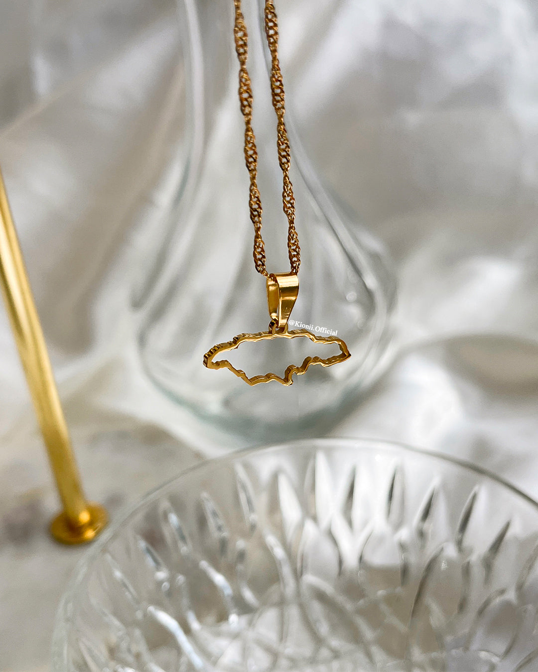 Jamaica Outline Necklace - KIONII