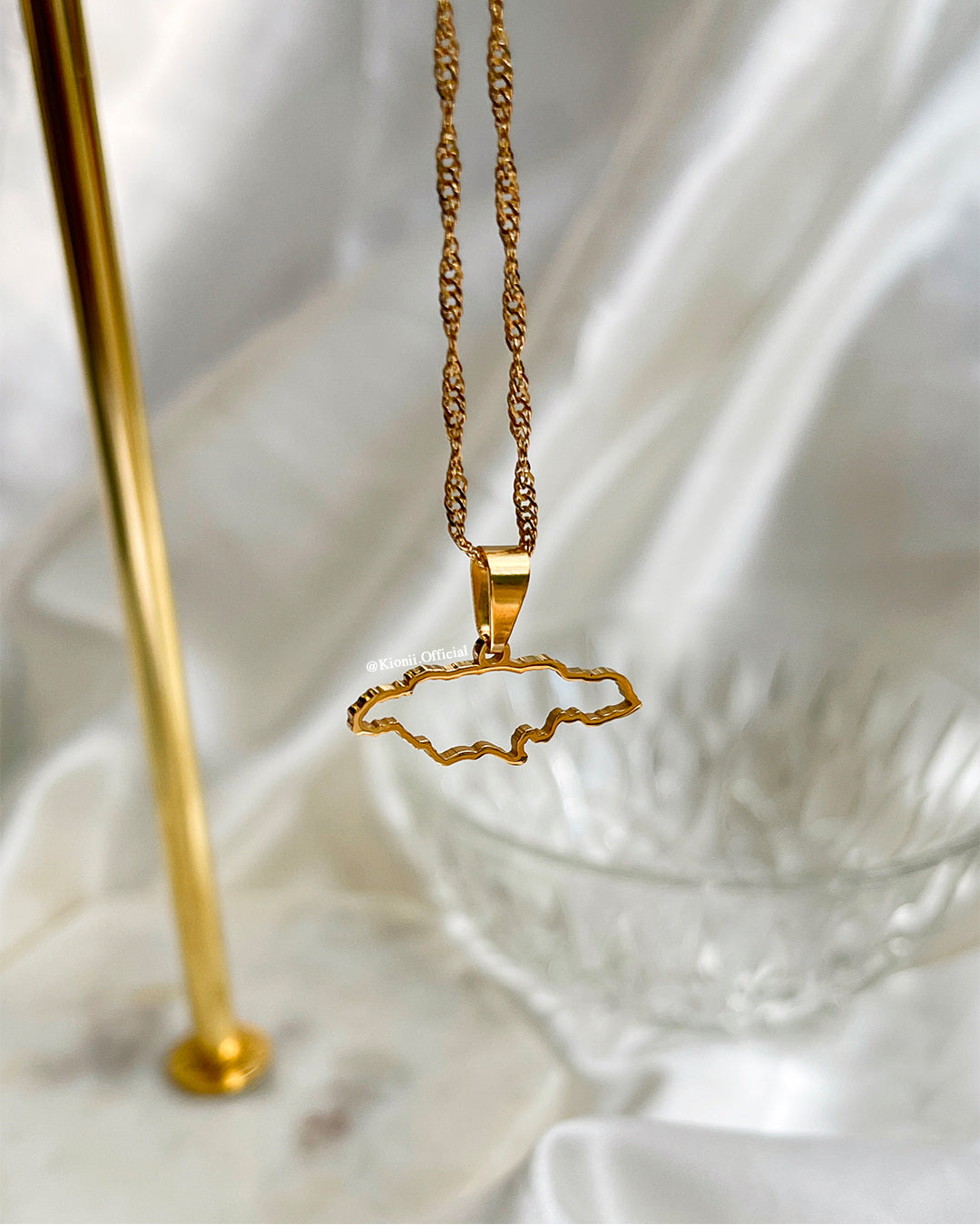 Jamaica Outline Necklace - KIONII