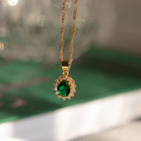 Lala Emerald Green Necklace - KIONII