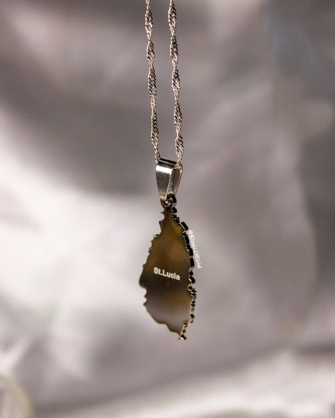 St Lucia Necklace (Silver) - KIONII
