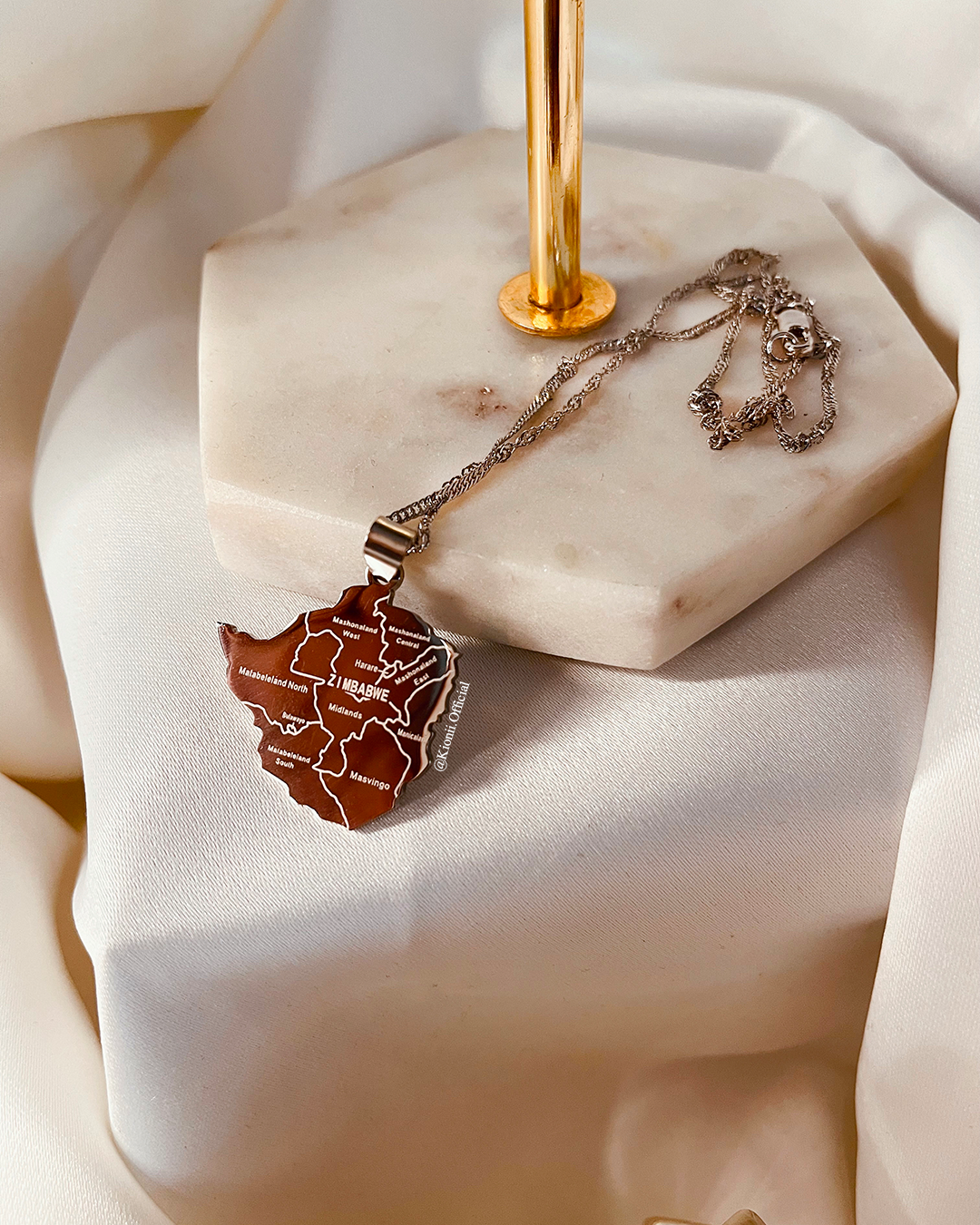 Zimbabwe City Necklace (Silver) - KIONII