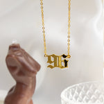 Birth Year Necklace Double Digits - KIONII