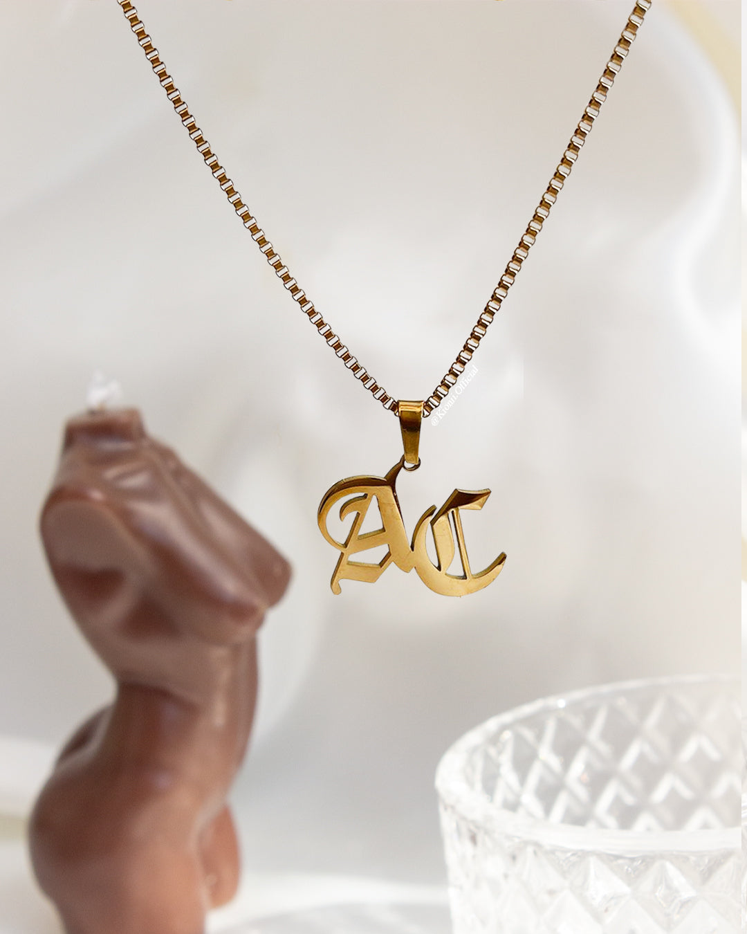 Double Initial Personalised Necklace - KIONII