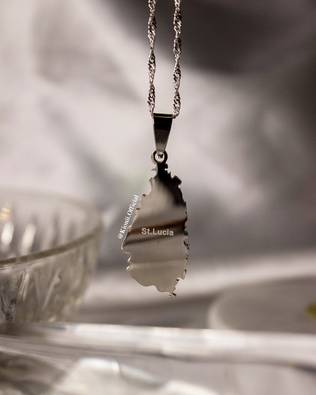 St Lucia Necklace (Silver) - KIONII