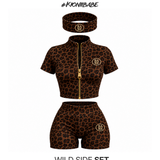 WILD SIDE ~ CROPPED SHORT SLEEVE JUMPER  🐆