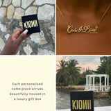 God is Love Signature Necklace - 18K Gold