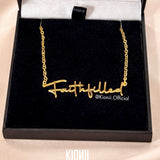 Faith Filled Signature Necklace - 18K Gold (Unisex)