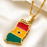 Ghana Script Country Pendant