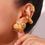 Adore Heart Studs (Gold)