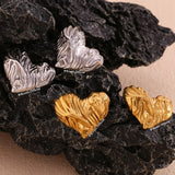 Adore Heart Studs (Gold)