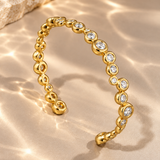 Asymmetrical Tennis Set (Necklace & Bracelet)