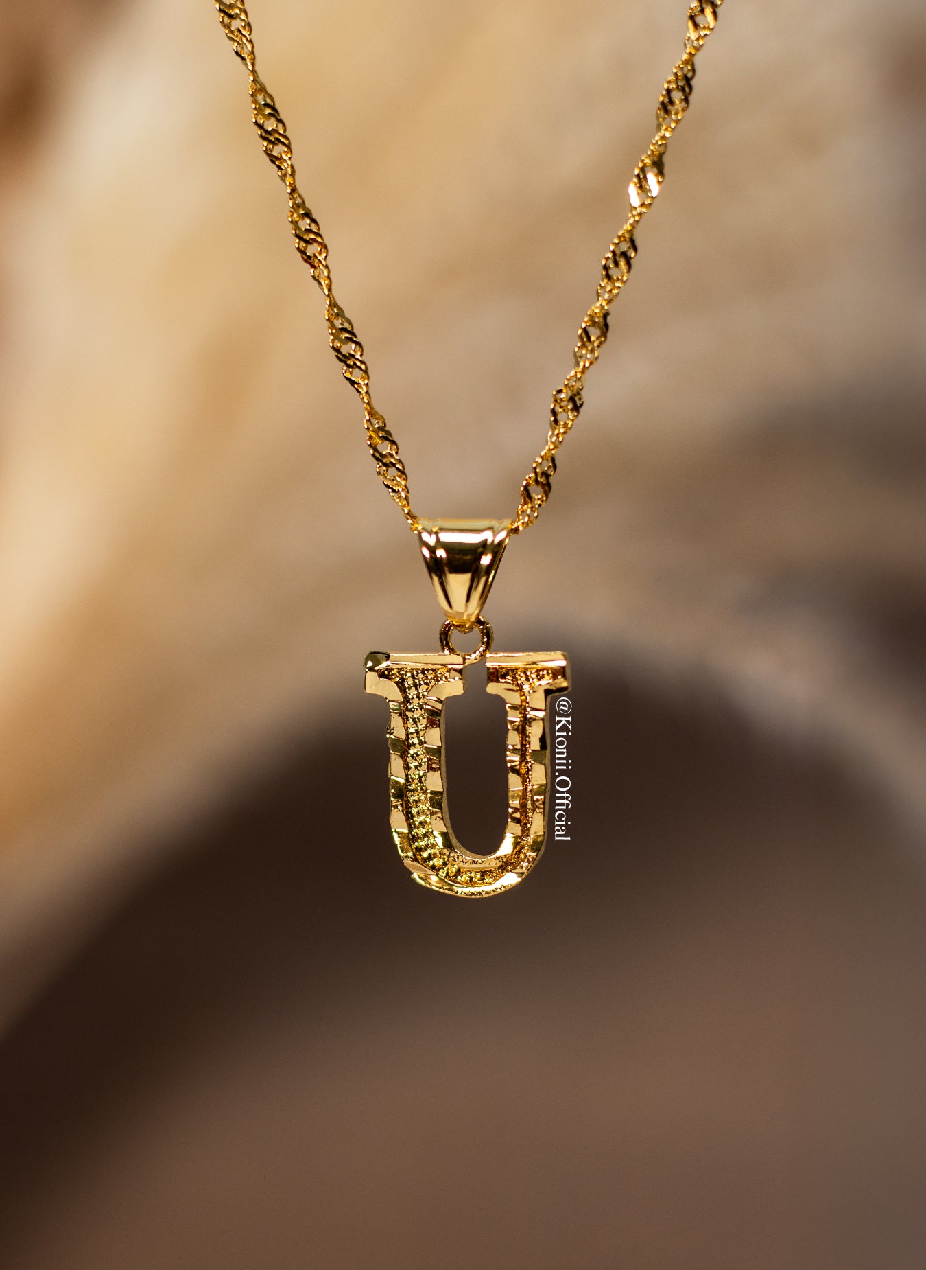 Ciara Initial Necklace (Gold)
